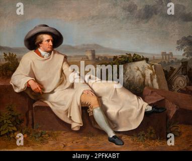 JOHANN HEINRICH WILHELM TISCHBEIN Goethe nella Campagna Romana, 1787 Foto Stock