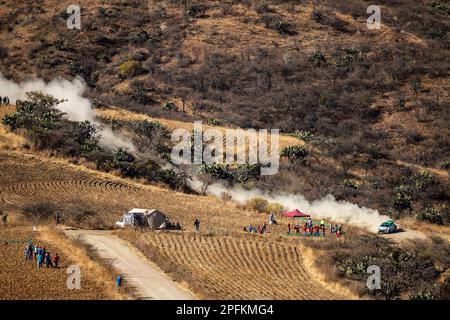 Leon, Messico. 17th Mar, 2023. 23 NIKOLAY GRYAZIN (ANA), KONSTANTIN ALEKSANDROV (ANA), TOKSPORT WRT 2, SKODA FABIA RS, RC2, Rally2, azione durante il Rally Guanajuato Messico 2023, 3rd° round del WRC World Rally Car Championship 2023, dal 16 al 19 marzo 2023 a Leon, Guanajuato, in Messico - Foto Nikos Katikis/DPPI Credit: DPPI Media/Alamy Live News Foto Stock