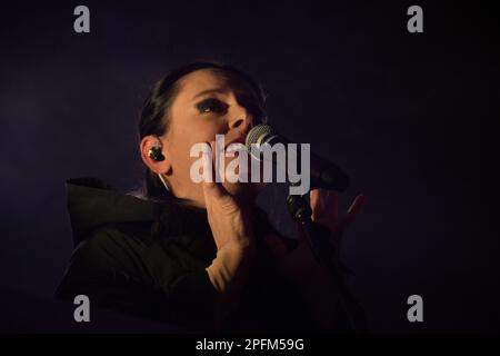 Roma, Italia. 16th Mar, 2023. Meg si esibisce durante la Vesusia in tour al Monk Club di Roma. (Foto di Roberto Bettacchi/Pacific Press) Credit: Pacific Press Media Production Corp./Alamy Live News Foto Stock