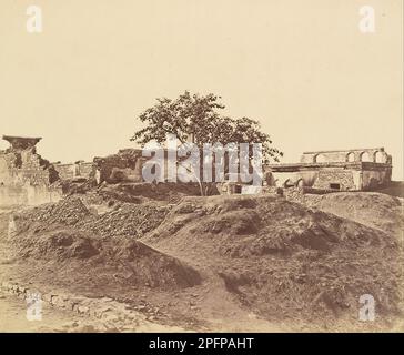 Pahoree por batteria 1858 di Felice Beato Foto Stock