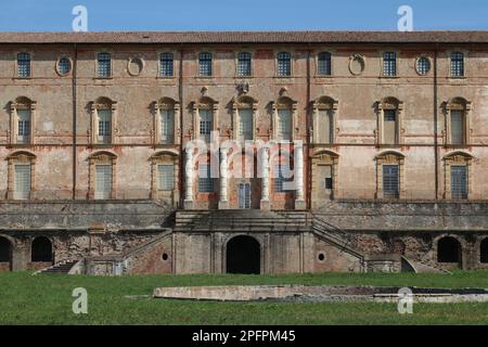 Palazzo Ducale di Sassuolo, Modena, Italia, antica famiglia Estense, dettagli architettonici, luogo turistico Foto Stock