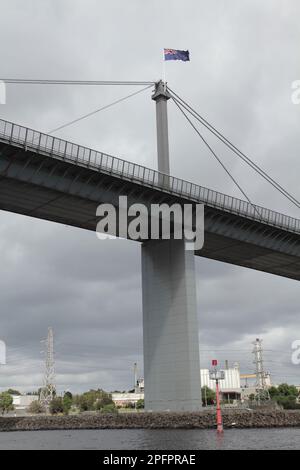 Westgate strada ponte traffico in Melbourne Australia Foto Stock