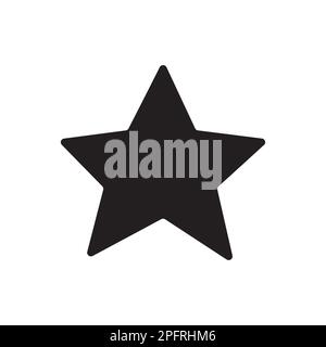 Stella piatta icona silhouette per concept design concetto piatto vettore illustrazione vettore illustrazione sfondo astratto Illustrazione Vettoriale
