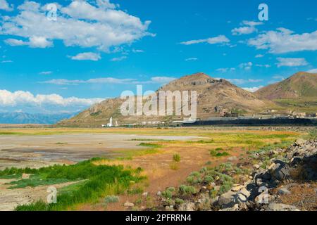 Il Kessler Peak è una cima di montagna di 10.403 piedi (3.171 m) vicino al Great Salt Lake, situato nella contea di Salt Lake, vicino a Salt Lake City, Utah, Stati Uniti Foto Stock