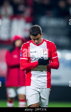 EMMEN - Jasin Amin Assehnoun del FC Emmen durante la partita di campionato olandese tra il FC Emmen e Sparta Rotterdam a De Oude Meerdijk il 18 marzo 2023 a Emmen, Paesi Bassi. ANP COR LASKER Credit: ANP/Alamy Live News Foto Stock