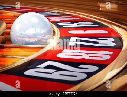 3D rendering di una roulette Foto Stock