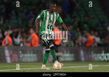 Siviglia, Spagna. 16th Mar, 2023. William Carvalho di Real Betis durante la partita della UEFA Europa League all'Estadio Benito Villamarin, Siviglia. Il credito per le immagini dovrebbe essere: Jonathan Moskrop/Sportimage Credit: Sportimage/Alamy Live News Foto Stock