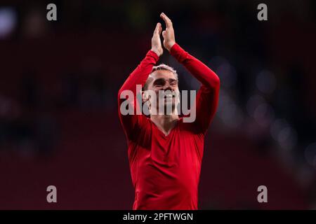 Madrid, Spagna. 18th Mar, 2023. 18t marzo 2023; Stadio Civitas Metropolitano, Madrid, Spagna, Calcio spagnolo la Liga, Atletico de Madrid contro Valencia Futbol Club; Antoine Griezmann 900/Cordon Press Credit: CORDON PRESS/Alamy Live News Foto Stock