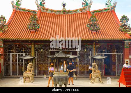 Malesia, Penang, Georgetown, Kuan Yin, Dea della Misericordia, tempio cinese, Foto Stock