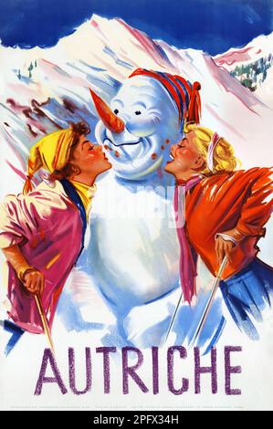 Autriche. Artista sconosciuto. Poster pubblicato da Brüder Rosenbaum nel 1956 in Austria. Foto Stock