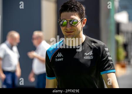 Jeddah, Arabia Saudita. 18th Mar, 2023. CIRCUITO JEDDAH CORNICHE, ARABIA SAUDITA - 18 MARZO: Esteban OCON, Alpine A523 durante il Gran Premio dell'Arabia Saudita al circuito Jeddah Corniche sabato 18 marzo 2023 a Jeddah, Arabia Saudita. (Foto di Michael Potts/BSR Agency) Credit: BSR Agency/Alamy Live News Foto Stock