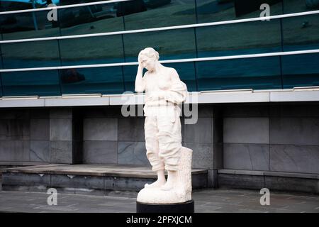 Scultura scultura scultura scultura scultura scultura statua moderna in Hwanho alba giardino parco per la gente coreana viaggiatori stranieri visitare a Gyeongsangbuk do città on Foto Stock