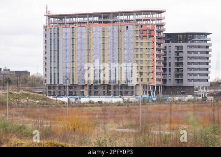 Pomona Island Old Trafford, Trafford. Greater Manchester March 2023 Picture: Garyroberts/worldwidefeatures.com Foto Stock