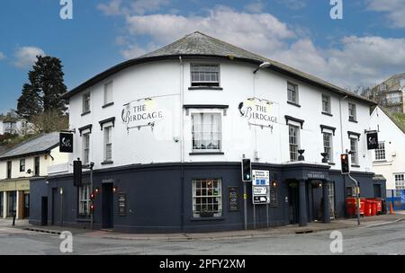 The Birdcage - casa pubblica - New Road, Brixham, Devon, Inghilterra, Regno Unito Foto Stock