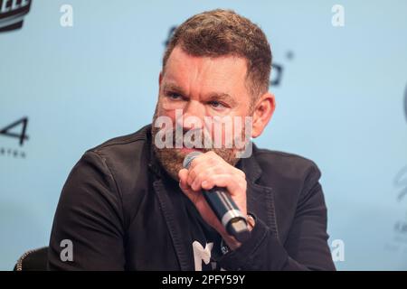 Berlino, Germania. 19th Mar, 2023. Peter Plate alla conferenza stampa del musical "Romeo & Juliet" di Peter Plate allo Stage Theater des Westens. Credit: Gerald Matzka/dpa/Alamy Live News Foto Stock