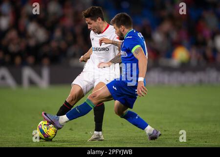 Madrid, Spagna. 19th Mar, 2023. La Liga 19 Marzo 2023; Stadio Coliseo Alfonso Perez, Madrid, Spagna; uomini la Liga Santander, Getafe vs Siviglia 900/Cordon Press Credit: CORDON PRESS/Alamy Live News Foto Stock