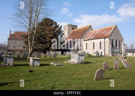 St Michaels Church, Amberley, West Sussex, Inghilterra Foto Stock