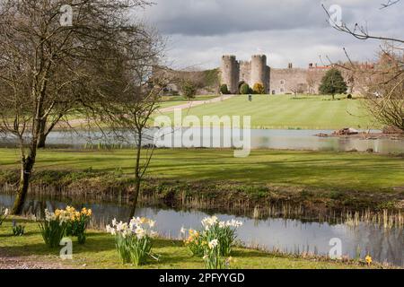 Castello di Amberley, Amberley, Sussex Occidentale, Inghilterra Foto Stock