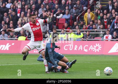 19-03-2023: Sport: AJAX contro Feyenoord AMSTERDAM, PAESI BASSI - MARZO 19: Dusan Tadic (Ajax) durante la partita Eredivie AFC Ajax e Feyenoord Foto Stock