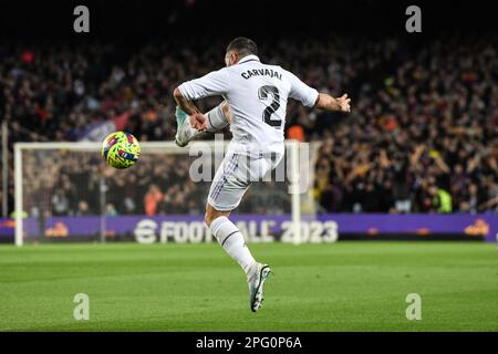 Madrid, Spagna. 19th Mar, 2023. MADRID, SPAGNA - 19 MARZO: Incontro la Liga tra FC Barcelona e Real Madrid CF allo stadio Camp Nou il 19 marzo 2023 a Madrid, Spagna. (Foto di Sara Aribó/PxImages) Credit: PX Images/Alamy Live News Foto Stock