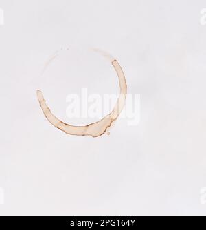 Fai un po' di tempo per te. Studio shot di una tazza di caffè macchia su uno sfondo bianco. Foto Stock