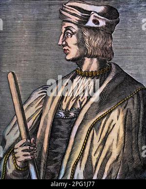 Ritratto di Gaston de Foix, Duca di Nemours (1489-1516) - Gastone Fois Foto Stock