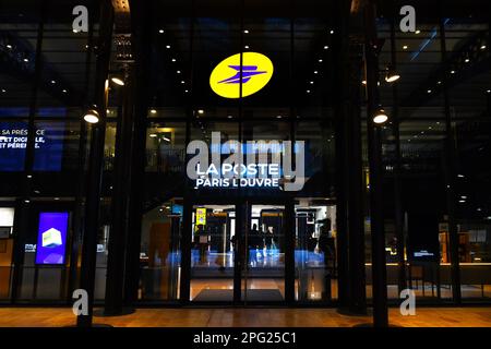 Poste du Louvre - Parigi Centro postale principale - Rue du Louvre - Parigi - Francia Foto Stock