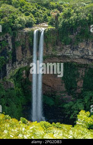 Cascate di Chamarel, Black River Gorge NP, Mauritius Foto Stock