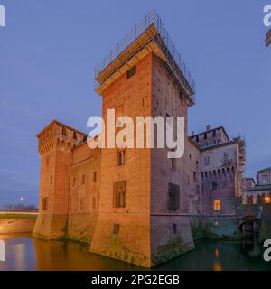 Vista serale del Castello medievale di San Giorgio, a Mantova (Mantova), Lombardia, Nord Italia Foto Stock