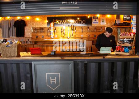 Hawkstone Arms Brewery Bourton on the Water Gloucestershire Inghilterra regno unito. Foto Stock