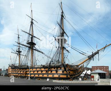 Nel Regno Unito - HMS Victory, Portsmouth, Regno Unito Foto Stock