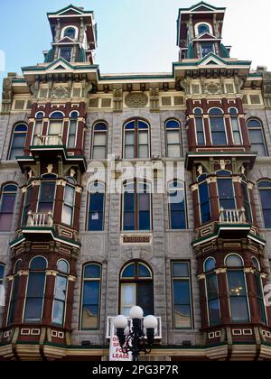 Louis Bank of Commerce, 835-837 5th Avenue, Gaslamp Quarter, San Diego, California, STATI UNITI. 1888. Architetto: Clemment e Stannard. Stile barocco rivivale. Foto Stock