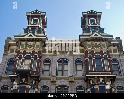 Louis Bank of Commerce, 835-837 5th Avenue, Gaslamp Quarter, San Diego, California. 1888. Architetto: Clemment e Stannard. Stile barocco rivivale. Foto Stock