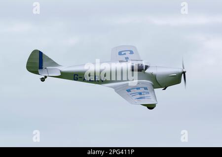 Miles Whitney Straight, G-AERV, Shuttleworth Air Display, Old Warden, Biggleswade, Bedfordshire, Inghilterra, Regno Unito. Foto Stock