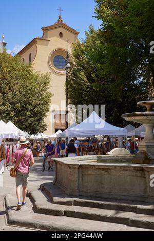 Mercato di Santo Spirito, Firenze, Italia Foto Stock