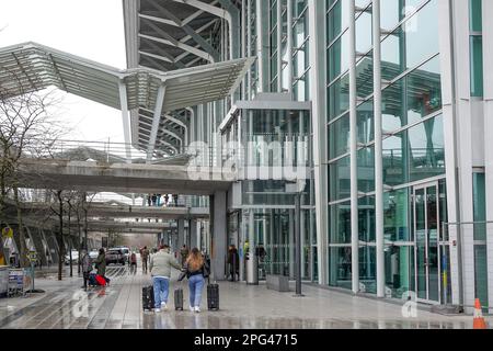 EuroAirport Flughafen Basilea Mulhouse Friburgo, Basilea, Svizzera Foto Stock