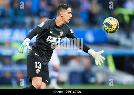 Edgar Badia di Elche CF durante la partita la Liga tra Real Sociedad e Elche CF si è giocato al reale Arena Stadium il 19 marzo 2023 a San Sebastian, Spagna. (Foto di Cesar Ortiz / PRESSIN) Foto Stock