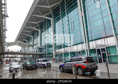 EuroAirport Flughafen Basilea Mulhouse Friburgo, Basilea, Svizzera Foto Stock