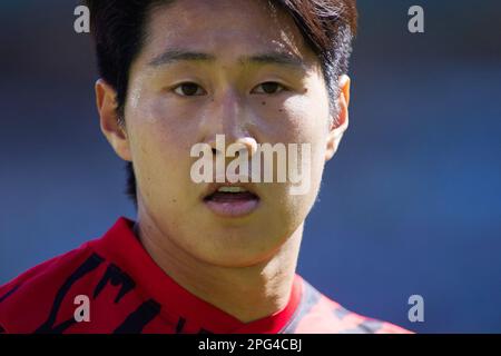 Kang-in Lee di RCD Mallorca durante il campionato spagnolo la Liga partita di calcio tra Real Betis e RCD Mallorca il 19 marzo 2023 allo stadio Benito Villamarin di Siviglia, Spagna Foto Joaquin Corchero / Spagna DPPI / DPPI - Foto: Joaquin Corchero/DPPI/LiveMedia Foto Stock