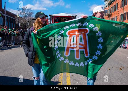 2023 South Boston St. Patrick's Day e la Parata del giorno dell'evacuazione Foto Stock