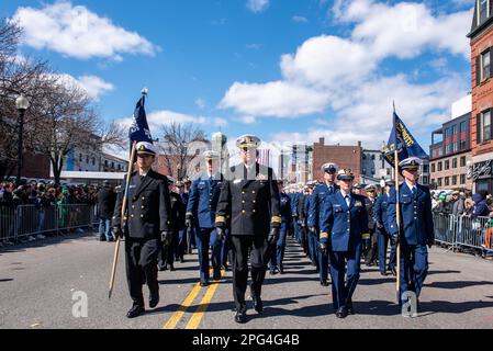 2023 South Boston St. Patrick's Day e la Parata del giorno dell'evacuazione Foto Stock