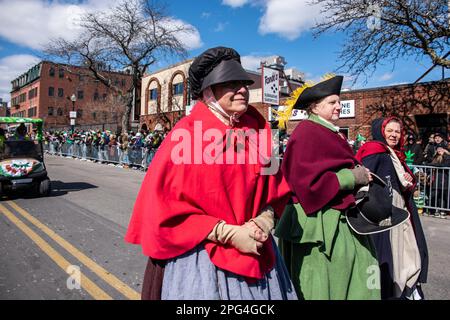2023 South Boston St. Patrick's Day e la Parata del giorno dell'evacuazione Foto Stock