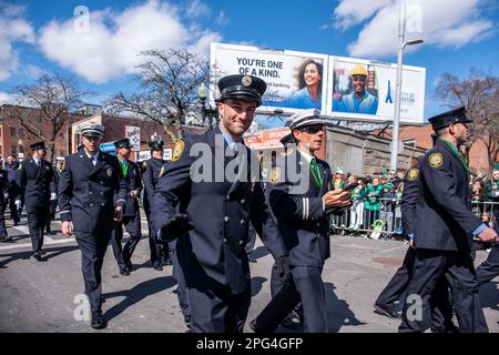 2023 South Boston St. Patrick's Day e la Parata del giorno dell'evacuazione Foto Stock