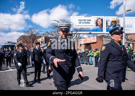 2023 South Boston St. Patrick's Day e la Parata del giorno dell'evacuazione Foto Stock