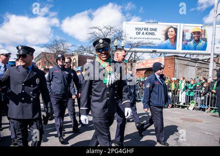 2023 South Boston St. Patrick's Day e la Parata del giorno dell'evacuazione Foto Stock