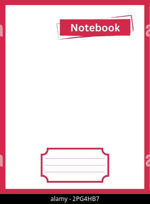 Design del notebook Illustrazione Vettoriale