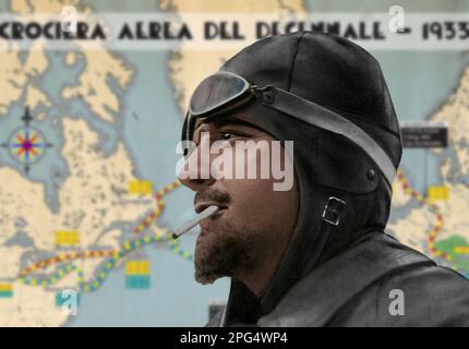 Anche Italo Balbo, una figura importante del regime fascista italiano, era un aviatore molto abile e famoso Foto Stock