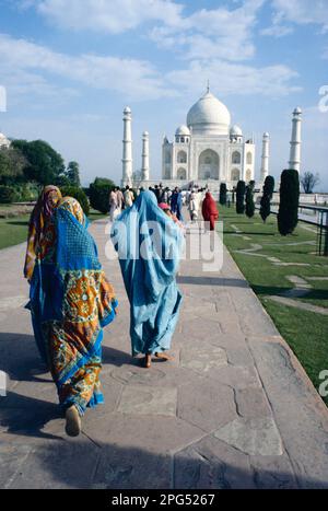 India. Agra. Taj Mahal. Foto Stock