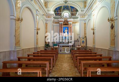 Chiesa di nostra Signora di Costantinopoli ad Agropoli, Italia. Foto Stock