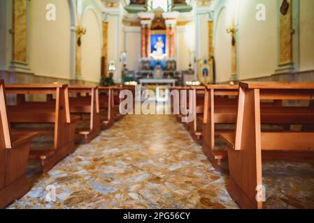 Chiesa di nostra Signora di Costantinopoli ad Agropoli, Italia. Foto Stock